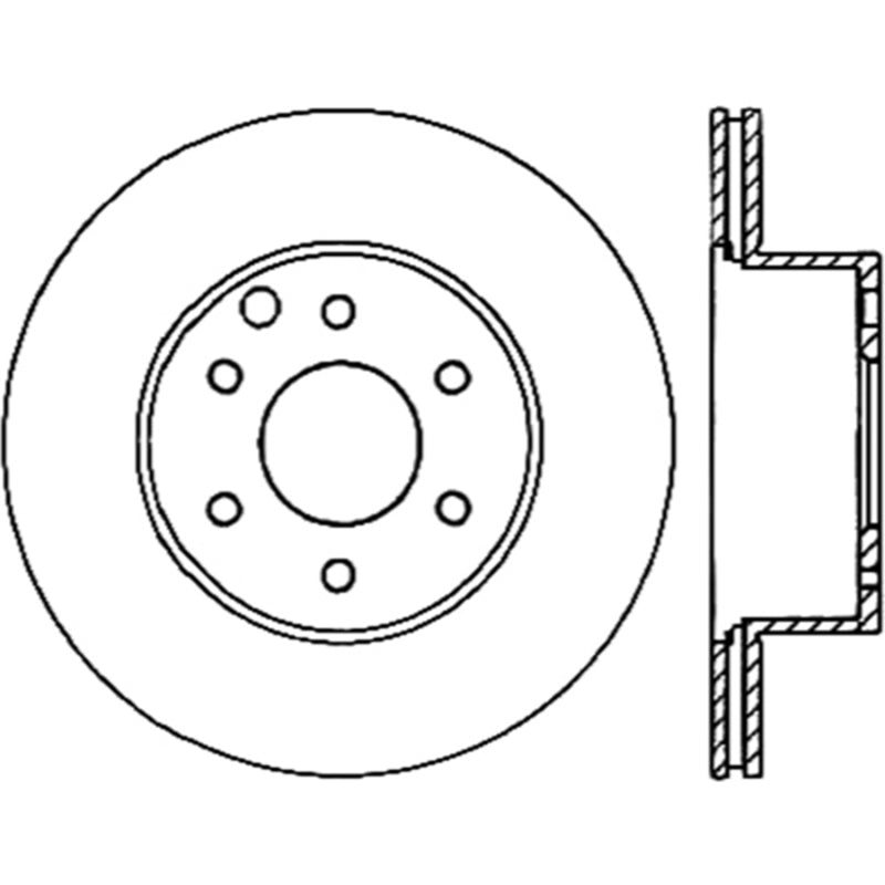 StopTech 05-18 Nissan Frontier/ Xterra Cryo Slotted Right Rear Rotor