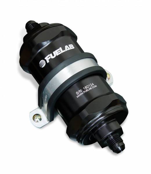 FUELAB 10AN 40-Micron Short In-Line Fuel Filter - 81813-1