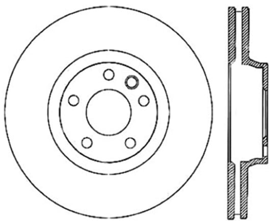 Centric Premium 03-18 Porsche Cayenne Front Left CRYO-STOP Rotor