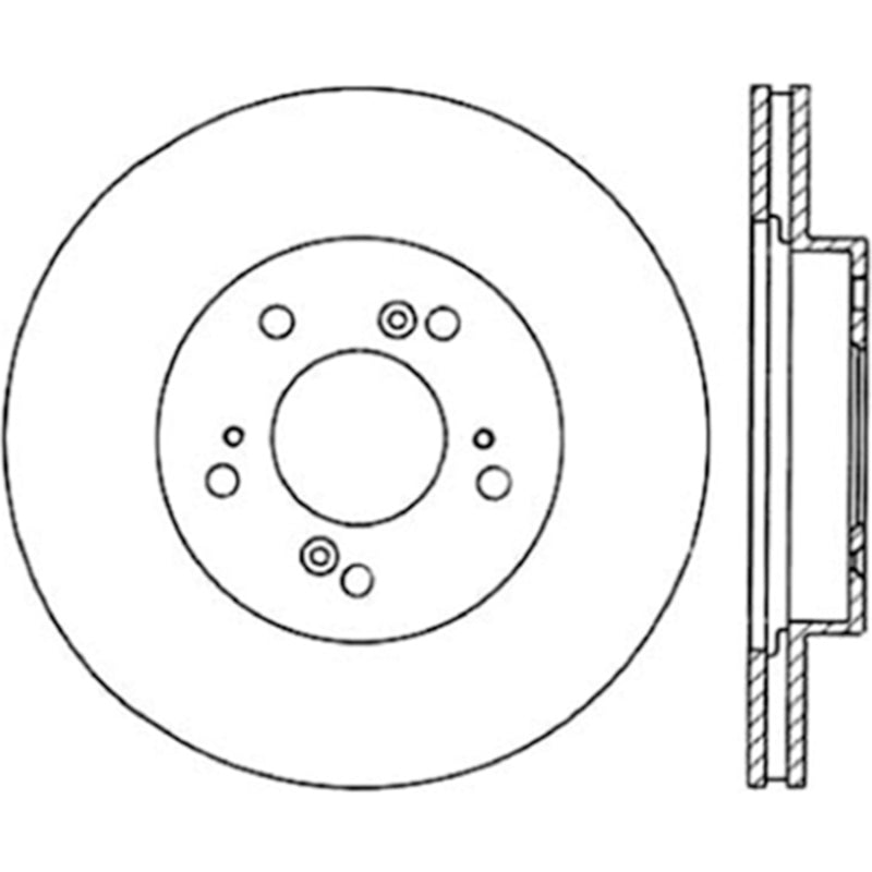 Centric 97-01 Acura Integra / 91-95 Legend / 97-01 Honda CR-V Front Cryo Performance Rotor