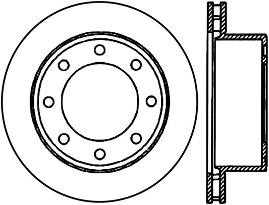 Stoptech 99-04 Ford F-250/F-350 Super Duty / 00-05 Ford Excursion Premium Rear CryoStop Brake Rotor