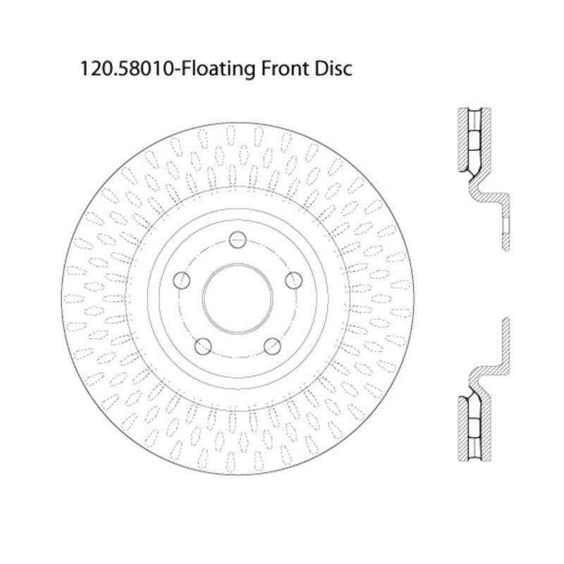 Centric 12-19 Jeep Grand Cherokee Premium Front CryoStop Brake Rotor