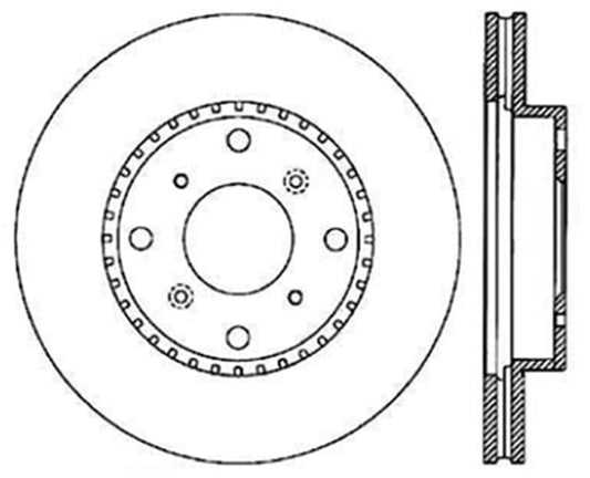 Centric Premium High Carbon Brake CryoStop Rotor