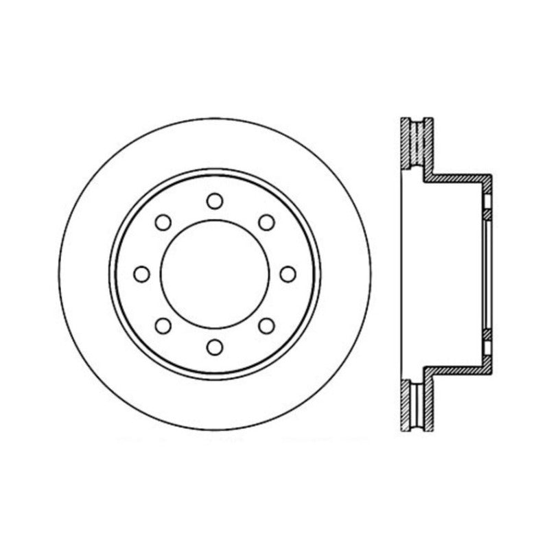 Centric 03-08 Dodge Ram 2500 & 3500 Front Performance Brake Rotor - Cryo treated