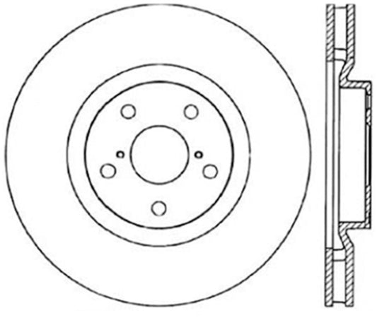 Stoptech 93-98 Toyota Supra Right Front Premium Cryostop Rotor
