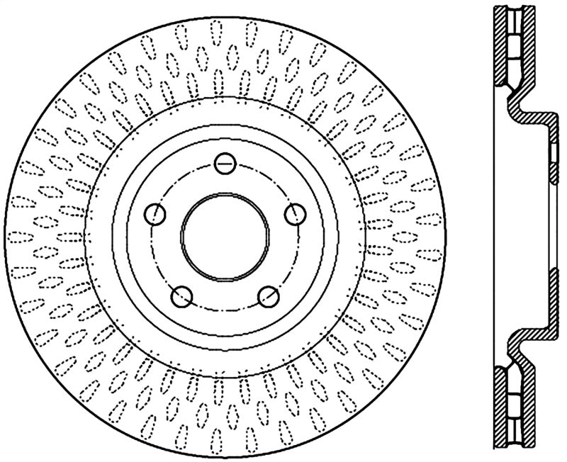 Centric 12-19 Jeep Grand Cherokee Premium Front CryoStop Brake Rotor