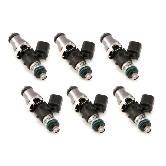 Injector Dynamics 1340cc Injectors - 48mm Length - 14mm Grey Top - 14mm Lower O-Ring (Set of 6)