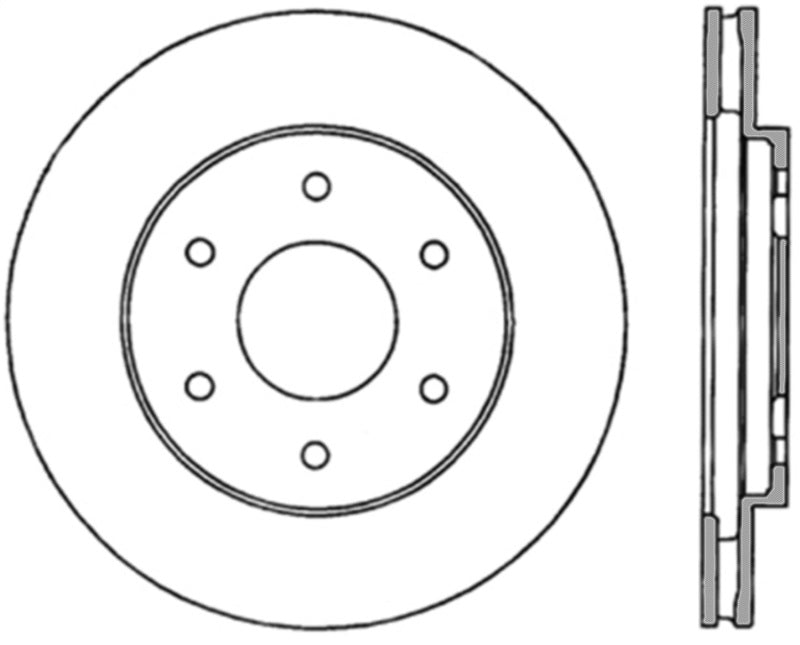 StopTech Power Slot Infiniti QX4/QX56 / Nissan Armada / Titan Cryo Slotted Front Right Rotor