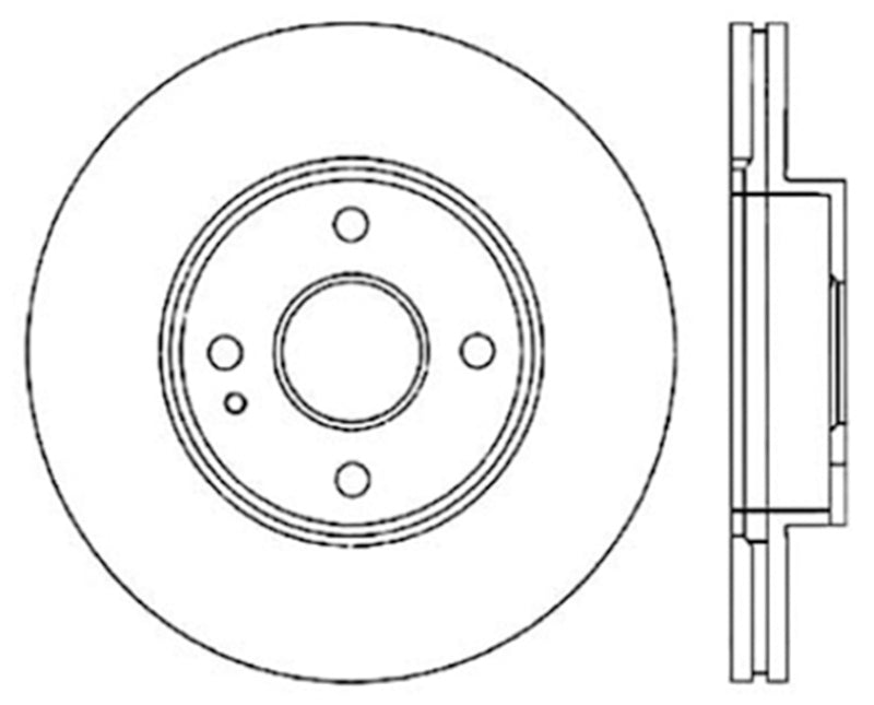 Centric 90-03 Ford Escort Front CryoStop Brake Rotor