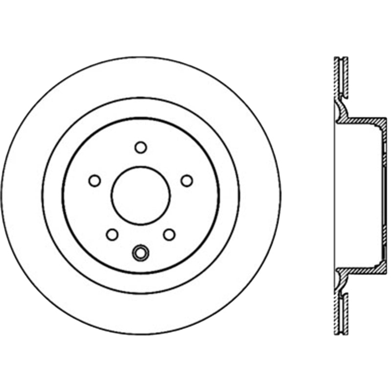 StopTech Power Slot 09 Nissan 370z / 08-09 Infiniti G37 Slotted Rear Right CRYO Rotor