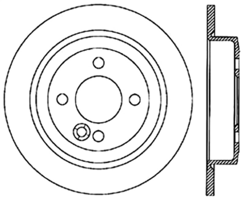 StopTech Power Slot 02-06 Mini Cooper CRYO Left Rear Rotor *Special Order 3-6 weeks No Cancellation