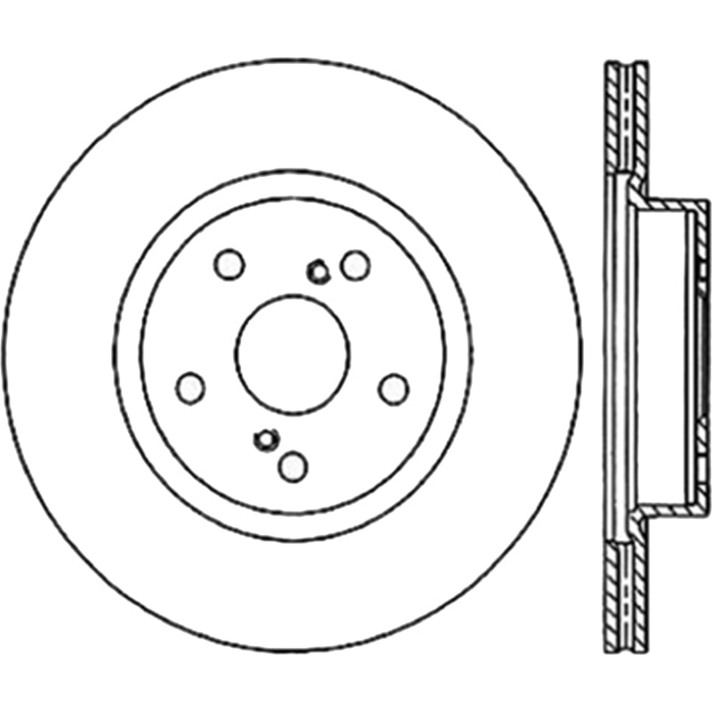 StopTech Power Slot 86-92 Supra ALL Front Left SportStop Slotted CRYO Rotor