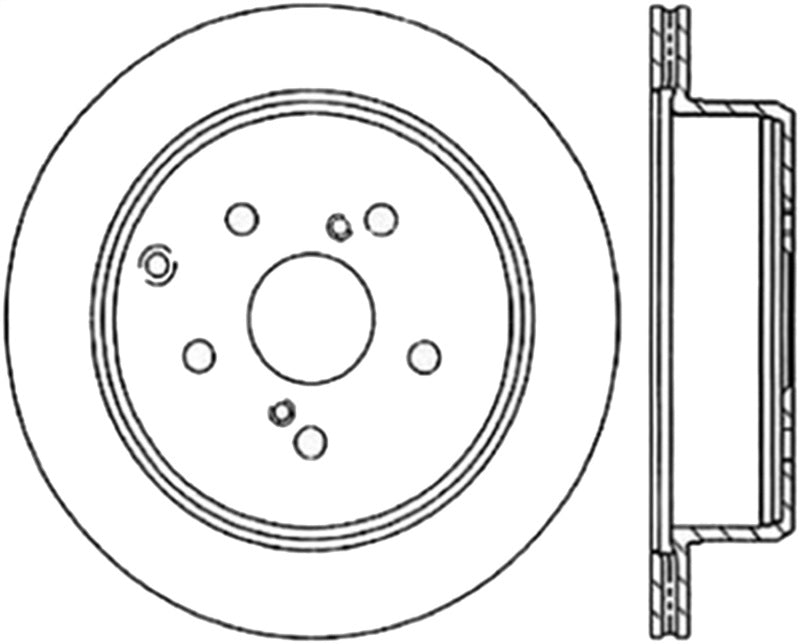 StopTech Power Slot 86-92 Supra ALL Rear Left SportStop Slotted CRYO Rotor