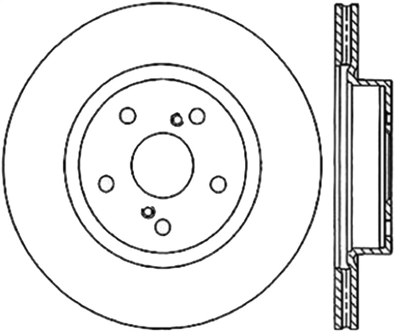 StopTech Power Slot 86-92 Supra ALL Front Left SportStop Slotted CRYO Rotor