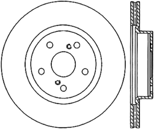 StopTech Power Slot 86-92 Supra ALL Front Left SportStop Slotted CRYO Rotor