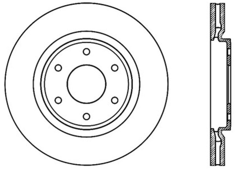 Stoptech 05-07 Infiniti QX56 Performance Cryo Front Brake Rotor