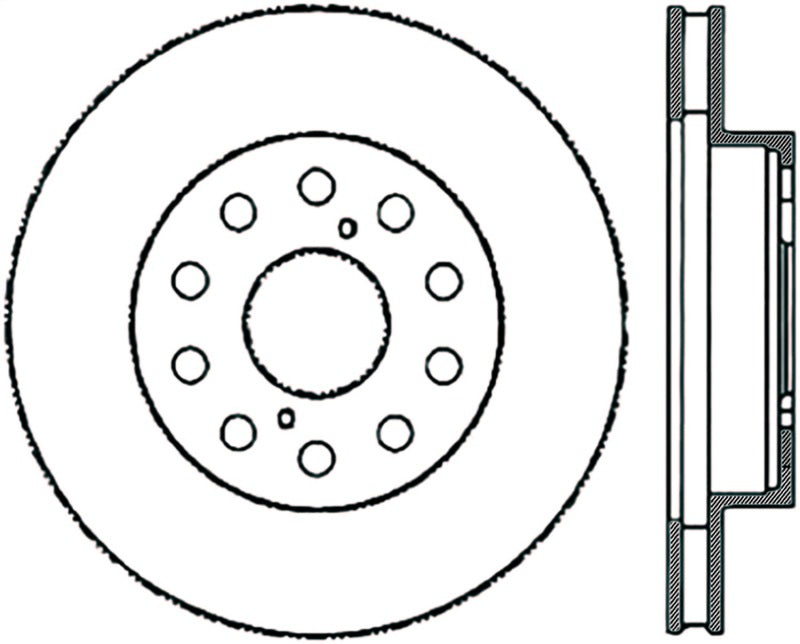 StopTech Power Slot 5/93-98 Supra Non-Turbo Front Right SportStop CRYO Slotted Rotor