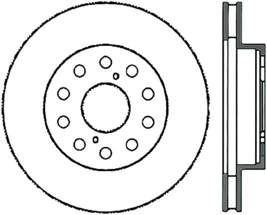 StopTech Power Slot 5/93-98 Supra Non-Turbo Front Right SportStop CRYO Slotted Rotor