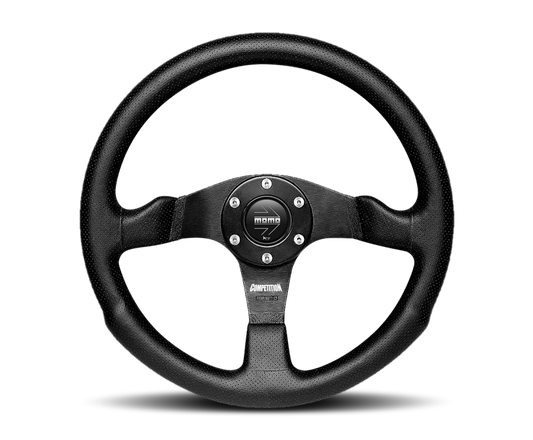 Momo Competition Steering Wheel 350 mm - Black AirLeather/Black Spokes