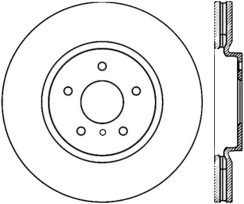 Stoptech 09 Infiniti FX35/FX45/FX50 / 08-09 G37 Front Performance Cryo Rotor