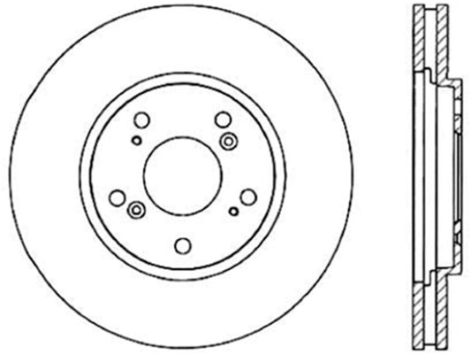 StopTech 91-96 Acura NSX Cryo-Stop Rear Premium Rotor