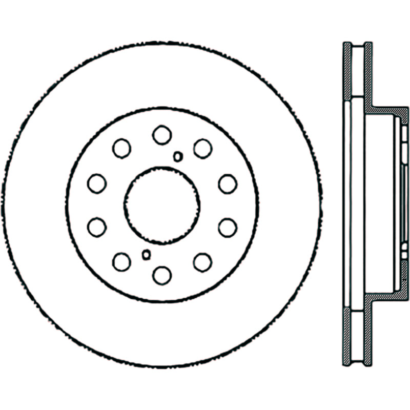 StopTech Power Slot 5/93-98 Supra Non-Turbo Front Right SportStop CRYO Slotted Rotor