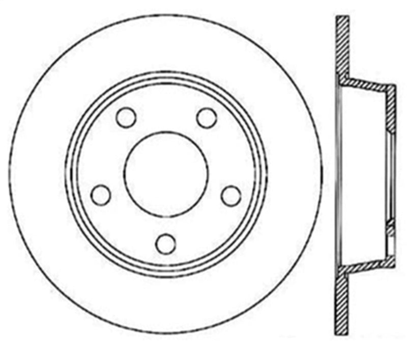StopTech Slotted Cryo Sport Brake Rotor - Right