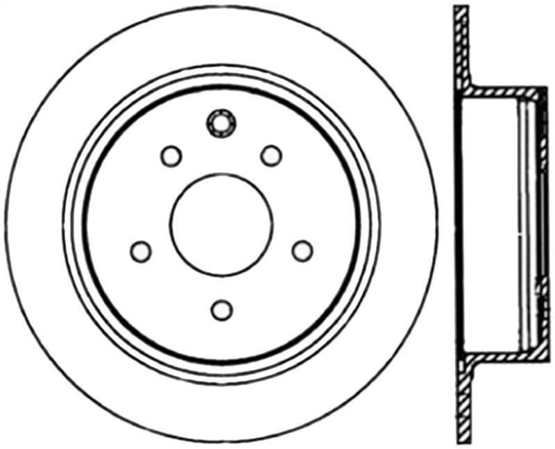 StopTech Power Slot 02-09 Nissan Altima / 04-08 Maxima / 07-09 Sentra 2.5L SE-R CRYO Slotted Rear L