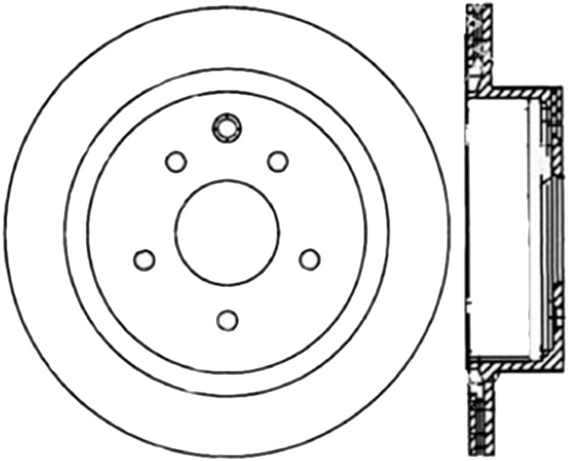 StopTech Cryo Slotted Rear Left Sport Brake Rotor 02-06 Infiniti Q45