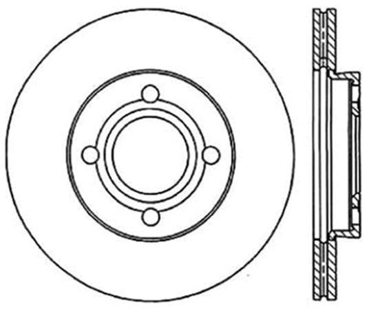 StopTech StopTech Sport Slotted Rotor - Front Left