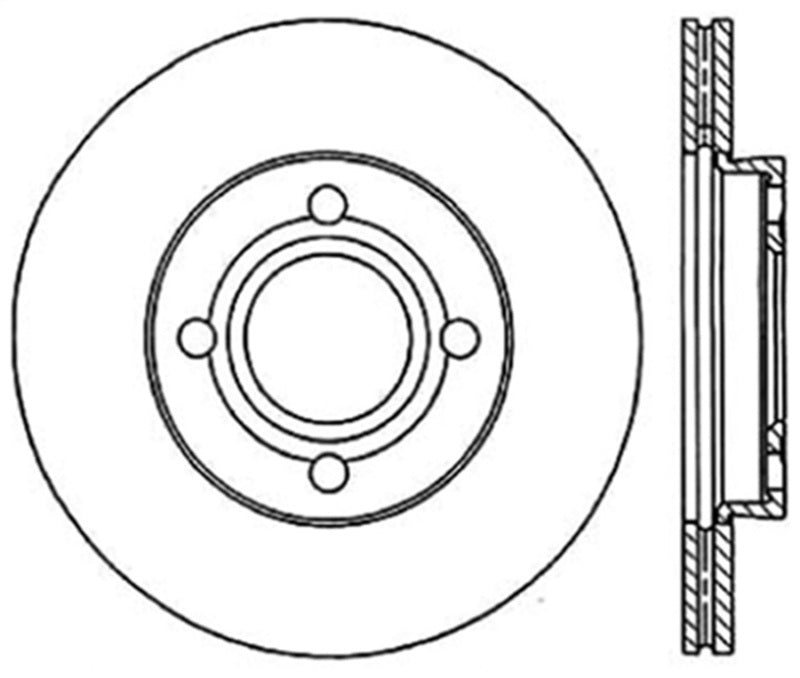 StopTech StopTech Sport Slotted Rotor - Front Right