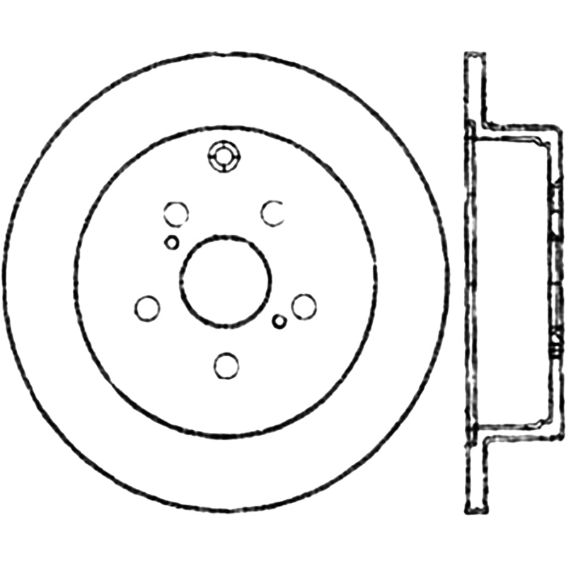 StopTech Power Slot 00-05 Celica GTS/01-05 GT/05-09 tC CRYO Rear Left Rotor